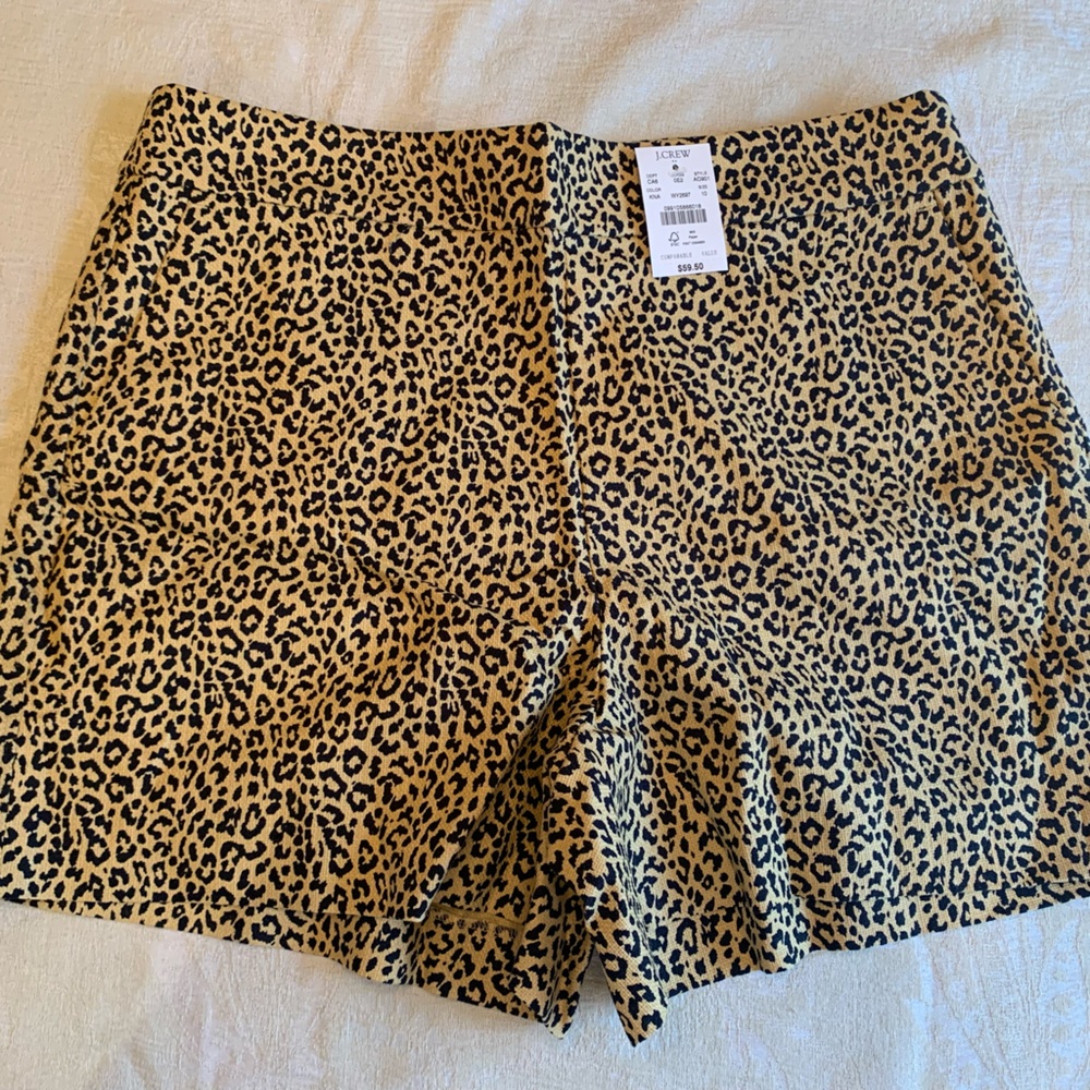 J. Crew Leopard Print Shorts. Never Worn With Tags! Ultra Chic and Flattering!